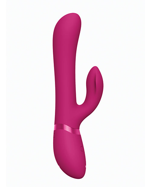 Shots Vive Chou G-spot Rabbit W/interchangeable Clitoral Attachments - Pink - GreatEagleInc