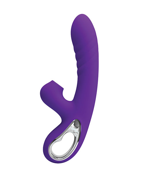 Pretty Love Jersey Sucking & Vibrating Rabbit - Purple - GreatEagleInc
