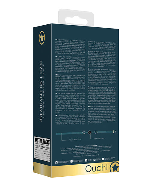 Shots Ouch Halo Breathable Ball Gag - GreatEagleInc