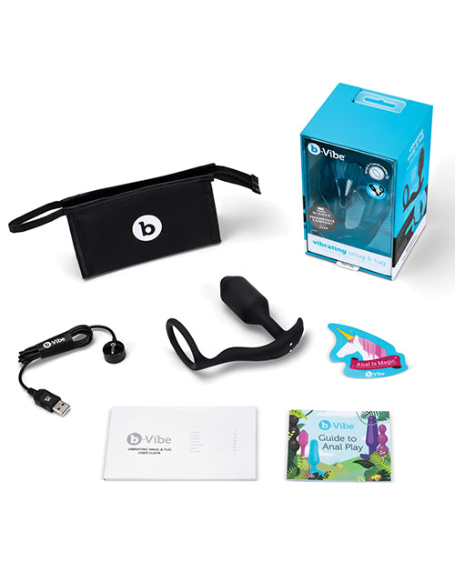 B-vibe Vibrating Snug & Tug - Black - GreatEagleInc