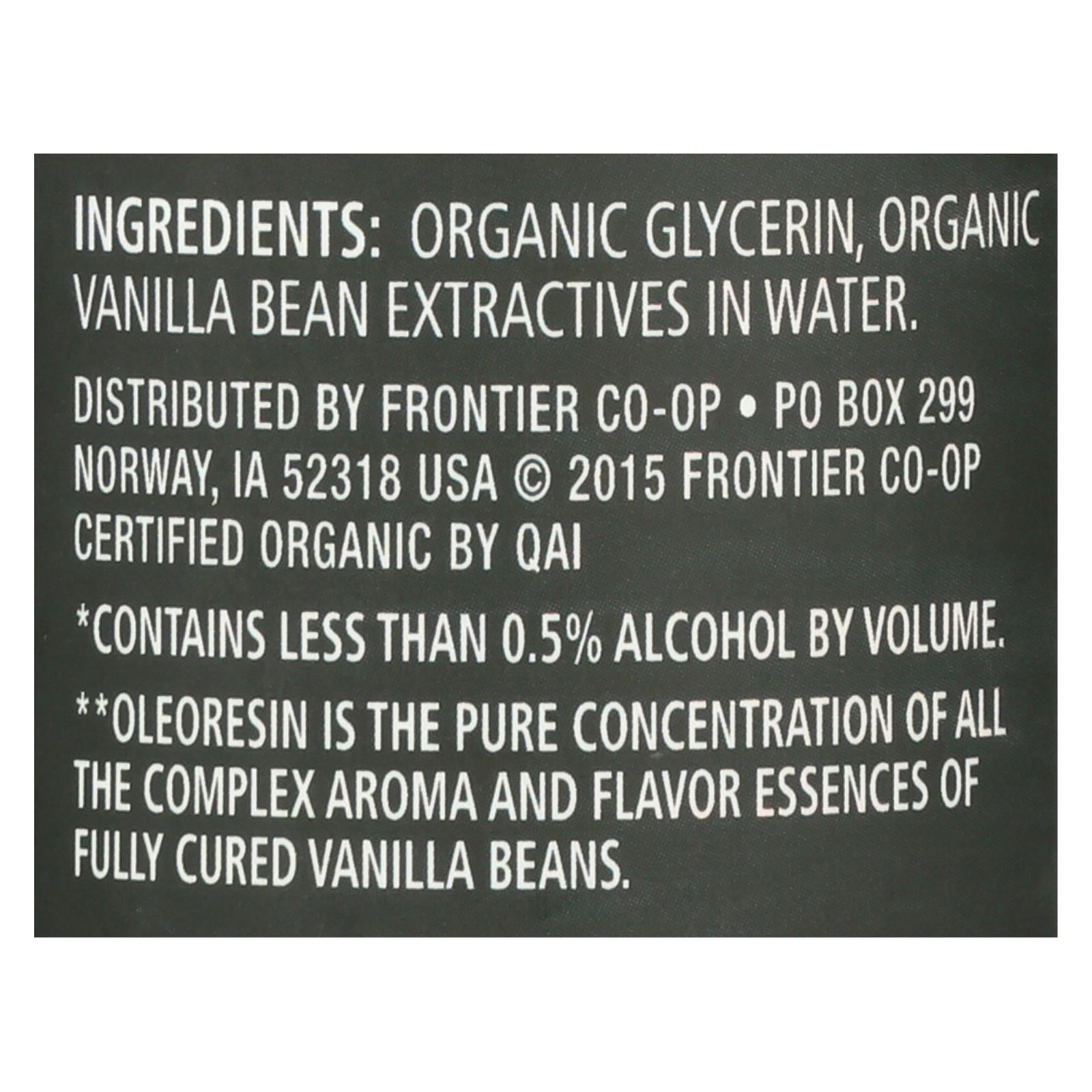 Frontier Herb Vanilla Flavoring - Organic - 4 Oz - Eco-Friendly Home & Grocery