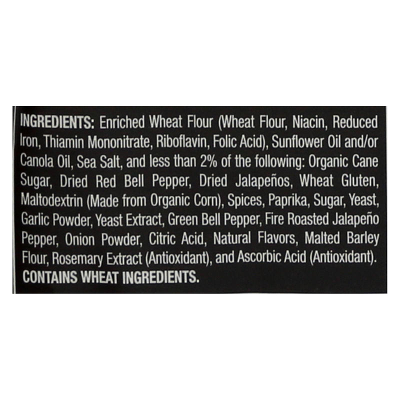 Stacy's Pita Chips Fire Roasted Jalapeno Pita Chips - Roasted Jalapeno - Case Of 12 - 7.33 Oz. - GreatEagleInc