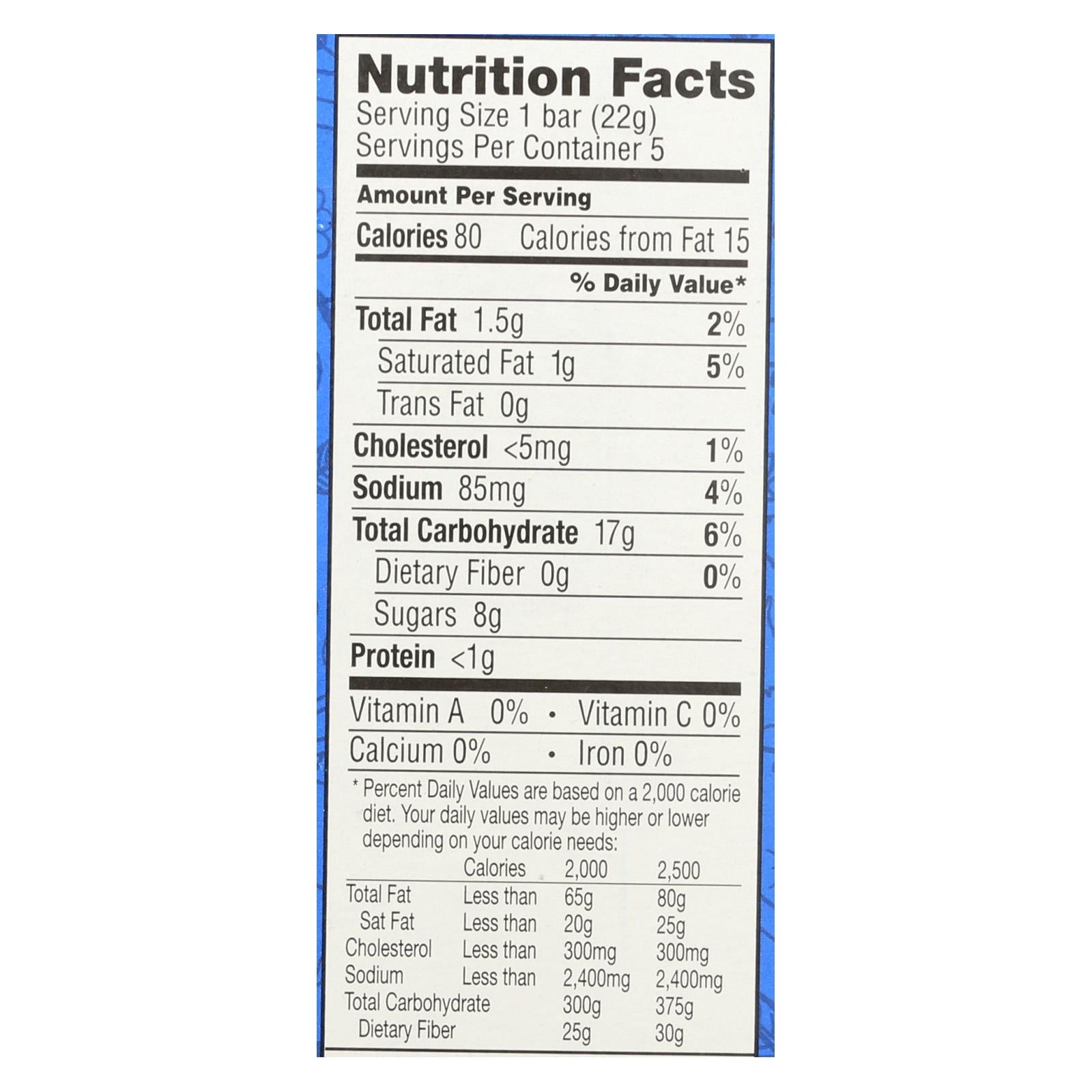 Annie's Homegrown Snack Bar - Original - Case Of 8 - 3.9 Oz. - Eco-Friendly Home & Grocery