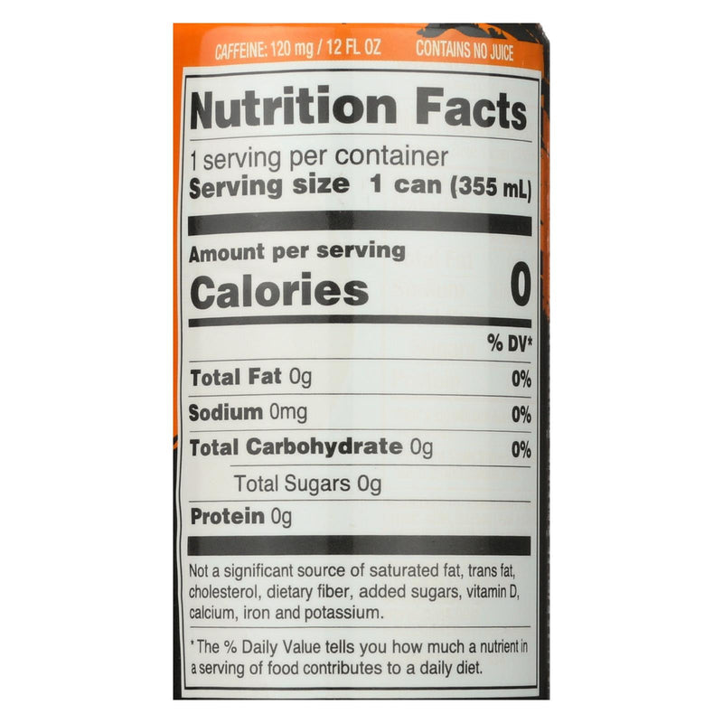 Zevia Zero Calorie Energy Drink - Mango/ginger - Case Of 12 - 12 Fl Oz - GreatEagleInc