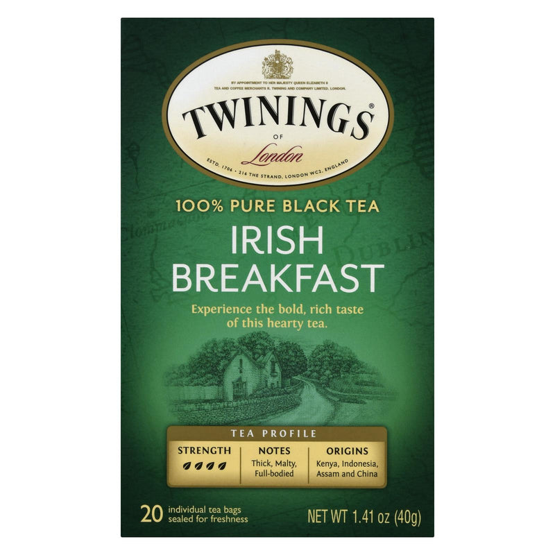 Twinings Tea Breakfast Tea - Irish - Case Of 6 - 20 Bags - Eco-Friendly Home & Grocery