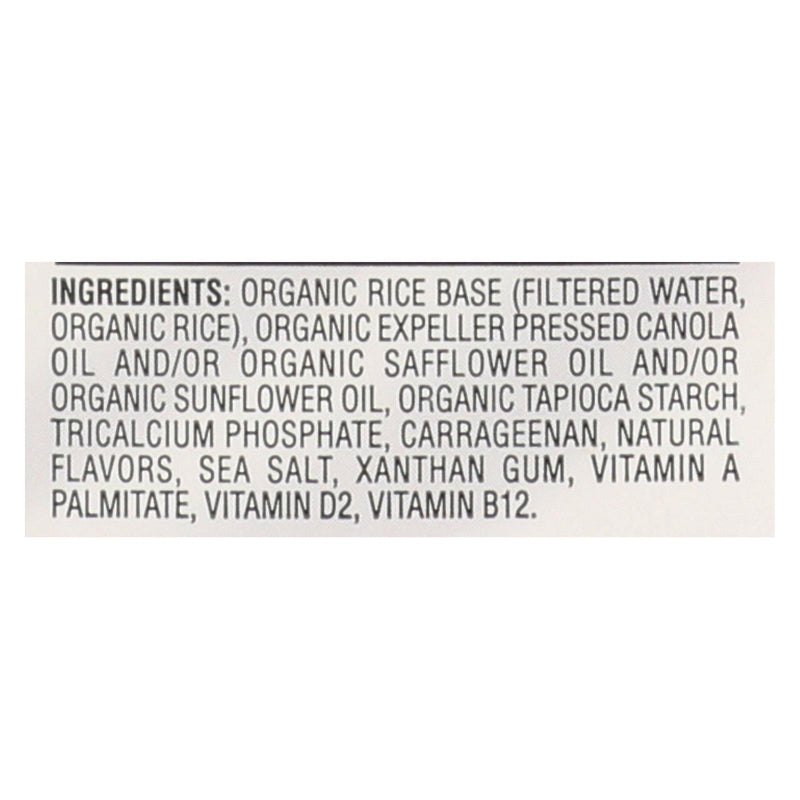 Rice Dream Organic Rice Drink - Original - Case Of 12 - 32 Fl Oz. - GreatEagleInc