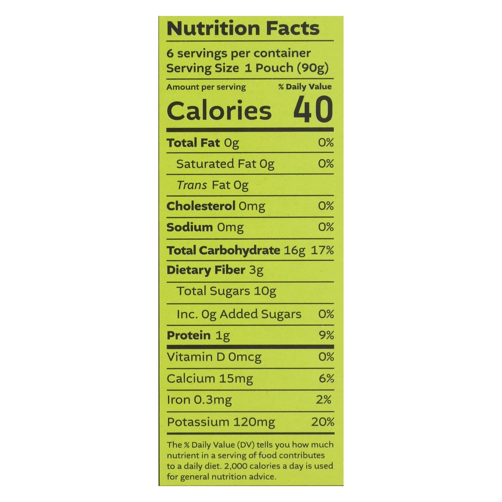 White Leaf Provisions - Baby Food Pear Ban Kiwi - Case Of 6 - 3.2 Oz - GreatEagleInc