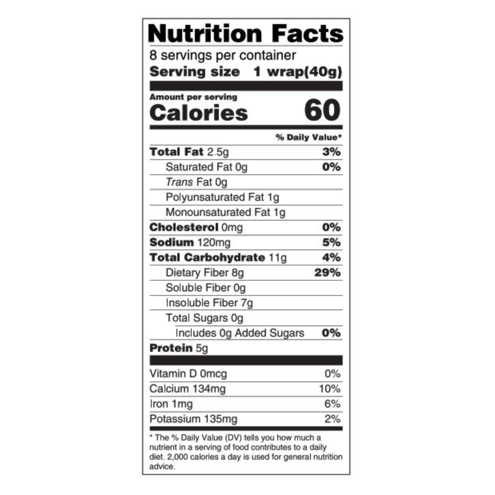 Tumaro's 8-inch Multi Grain Carb Wise Wraps - Case Of 6 - 8 Ct - GreatEagleInc