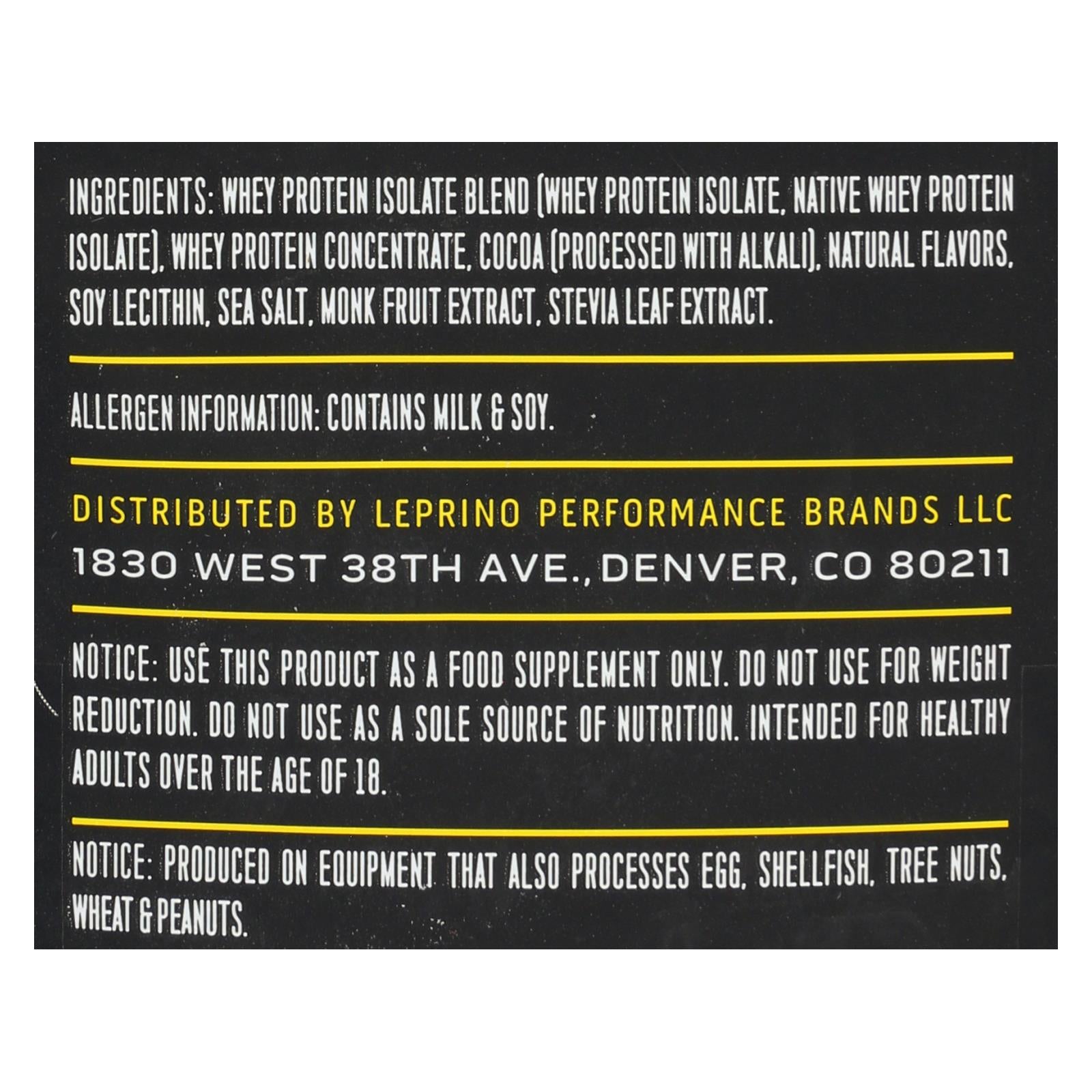 Ascent Native Fuel Chocolate Whey Protein Powder Blend Chocolate - 1 Each - 2 Lb - GreatEagleInc