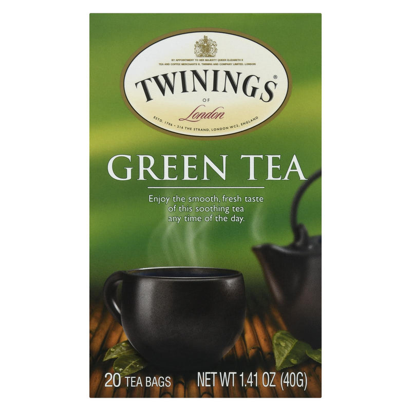 Twinings Tea Green Tea - Natural - Case Of 6 - 20 Bags - GreatEagleInc