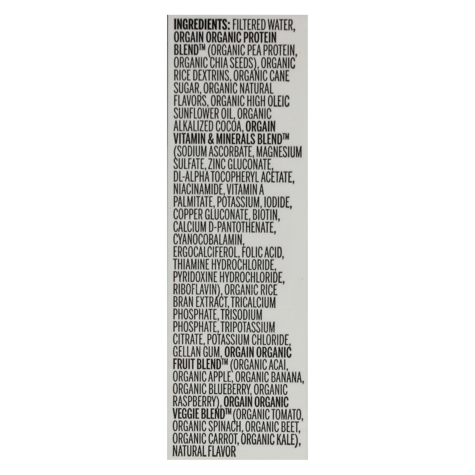 Orgain Organic Vegan Nutritional Shakes - Smooth Chocolate - Case Of 12 - 11 Fl Oz. - GreatEagleInc