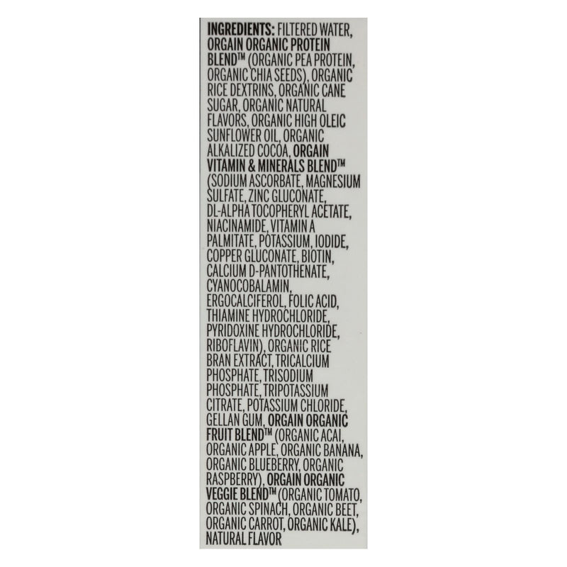 Orgain Organic Vegan Nutritional Shakes - Smooth Chocolate - Case Of 12 - 11 Fl Oz. - GreatEagleInc