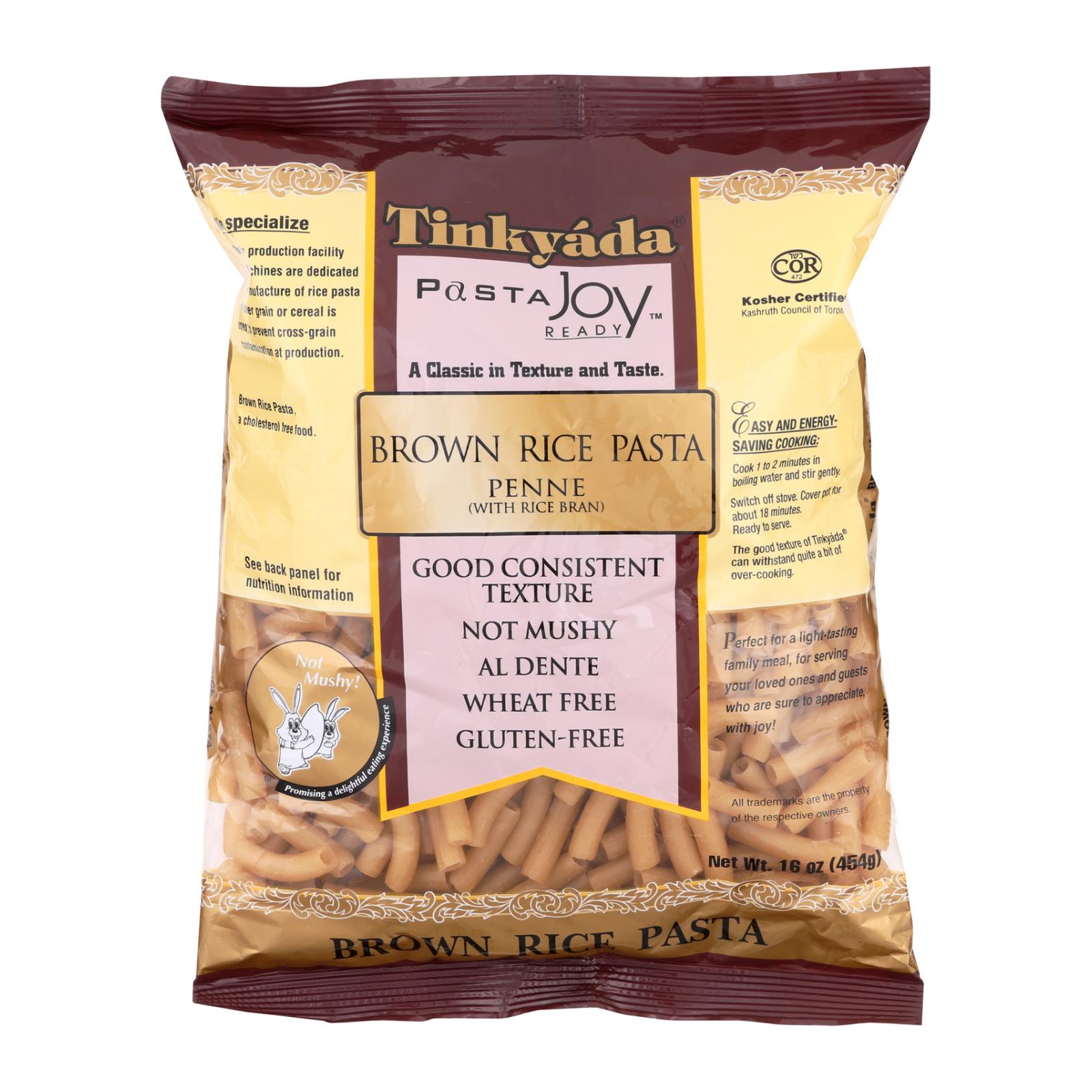 Tinkyada Brown Rice Penne - Case Of 12 - 16 Oz - GreatEagleInc