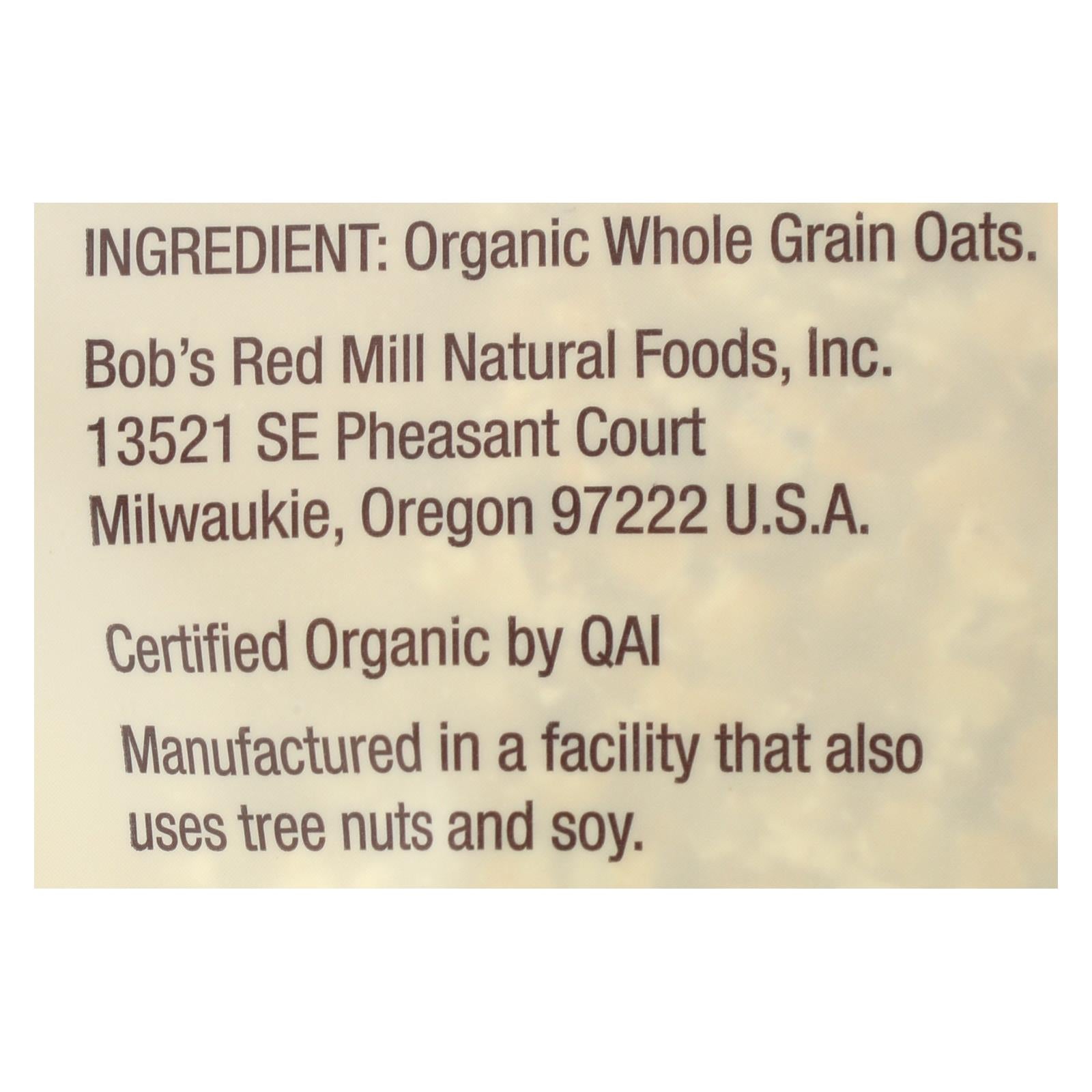 Bob's Red Mill - Organic Quick Cooking Rolled Oats - Gluten Free - Case Of 4-28 Oz - GreatEagleInc