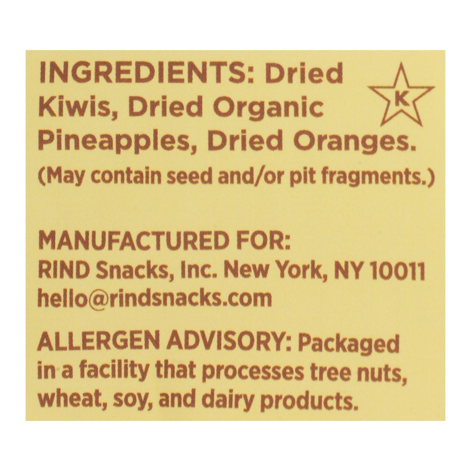 Rind Snacks - Dried Fruit Blend Tropical - Case Of 12 - 3 Oz - GreatEagleInc