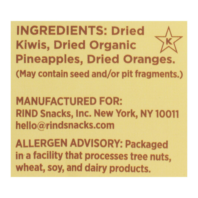 Rind Snacks - Dried Fruit Blend Tropical - Case Of 12 - 3 Oz - GreatEagleInc