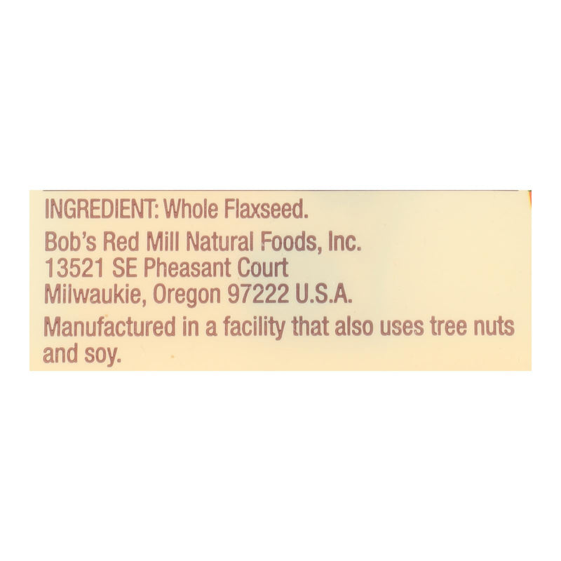 Bob's Red Mill - Flaxseeds Brown Gluten Free - Case Of 4-13 Oz - GreatEagleInc