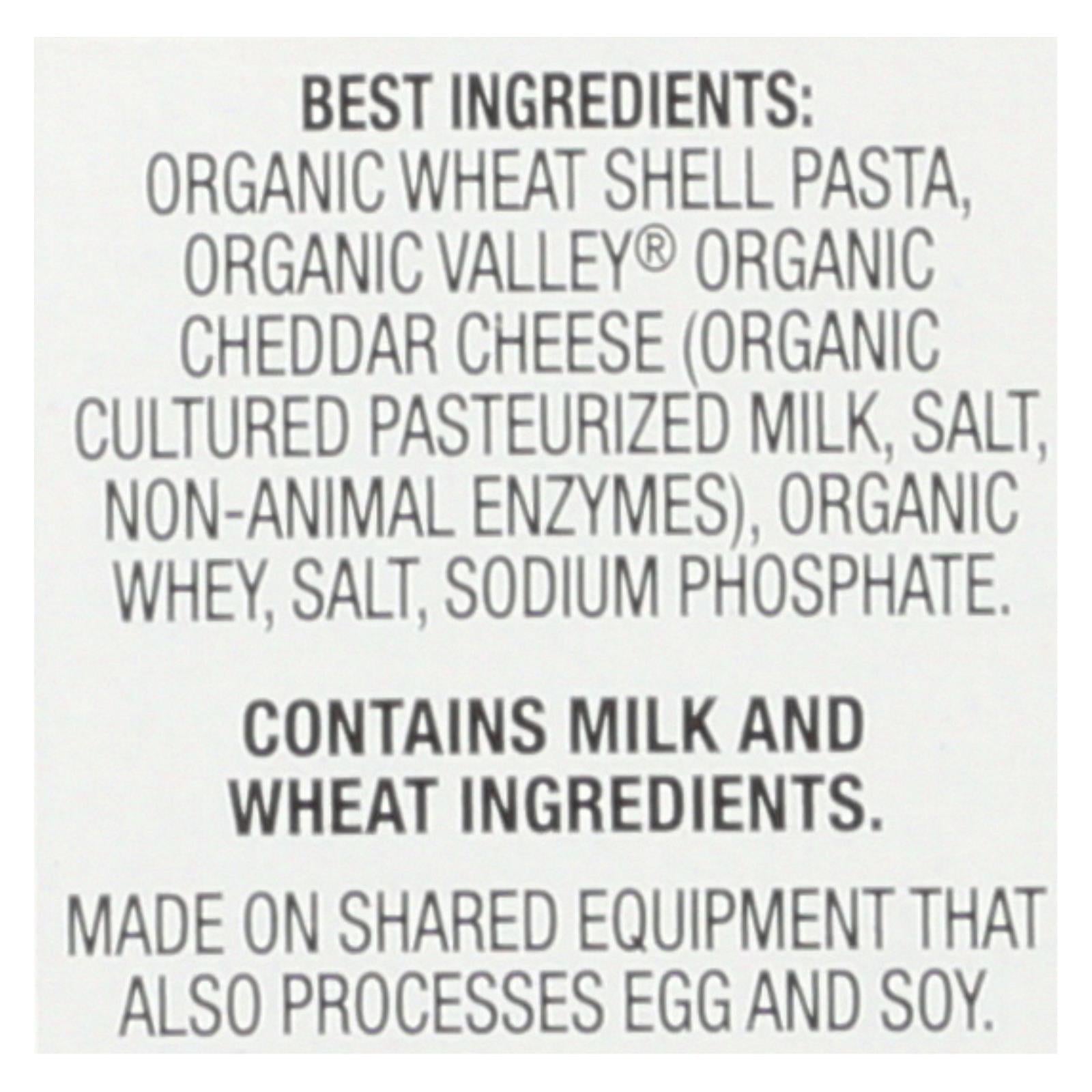 Annie's Homegrown Organic Shells And White Cheddar Macaroni And Cheese - Case Of 12 - 6 Oz. - GreatEagleInc