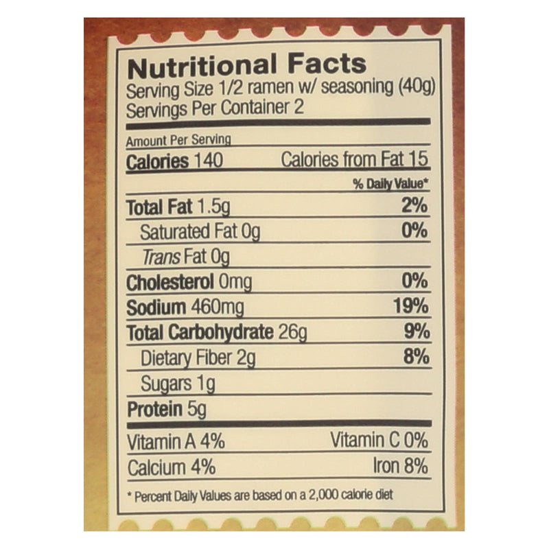 Lotus Foods Ramen - Organic - Millet And Brown Rice - With Miso Soup - 2.8 Oz - Case Of 10 - GreatEagleInc