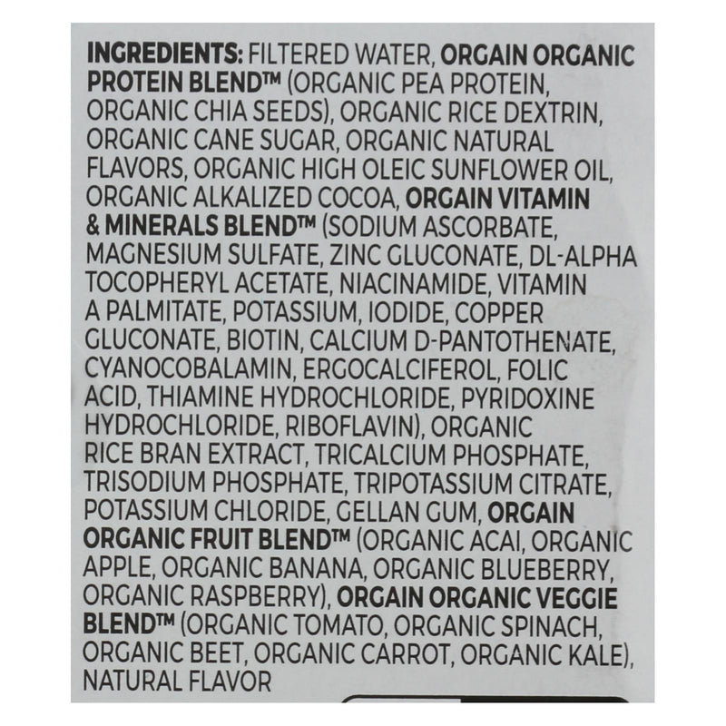 Orgain Organic Vegan Nutrition Shakes - Smooth Chocolate - Case Of 3 - 4/11 Fz - Home & Garden