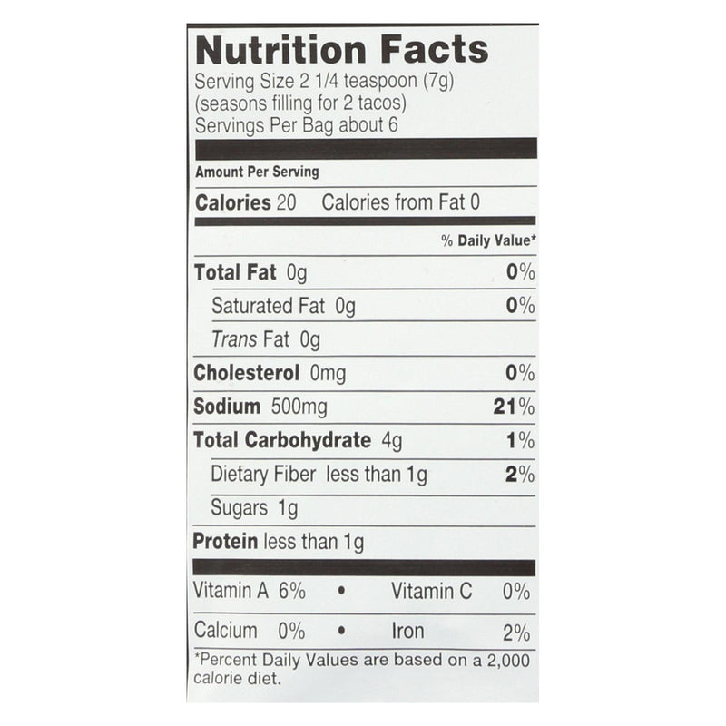 Garden Of Eatin' - Seasoning Taco - Case Of 12-1.4 Oz - GreatEagleInc