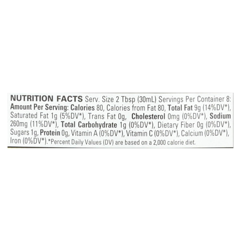 Organic Ville Organic Vinaigrette - Olive Oil And Balsamic - Case Of 6 - 8 Fl Oz. - GreatEagleInc