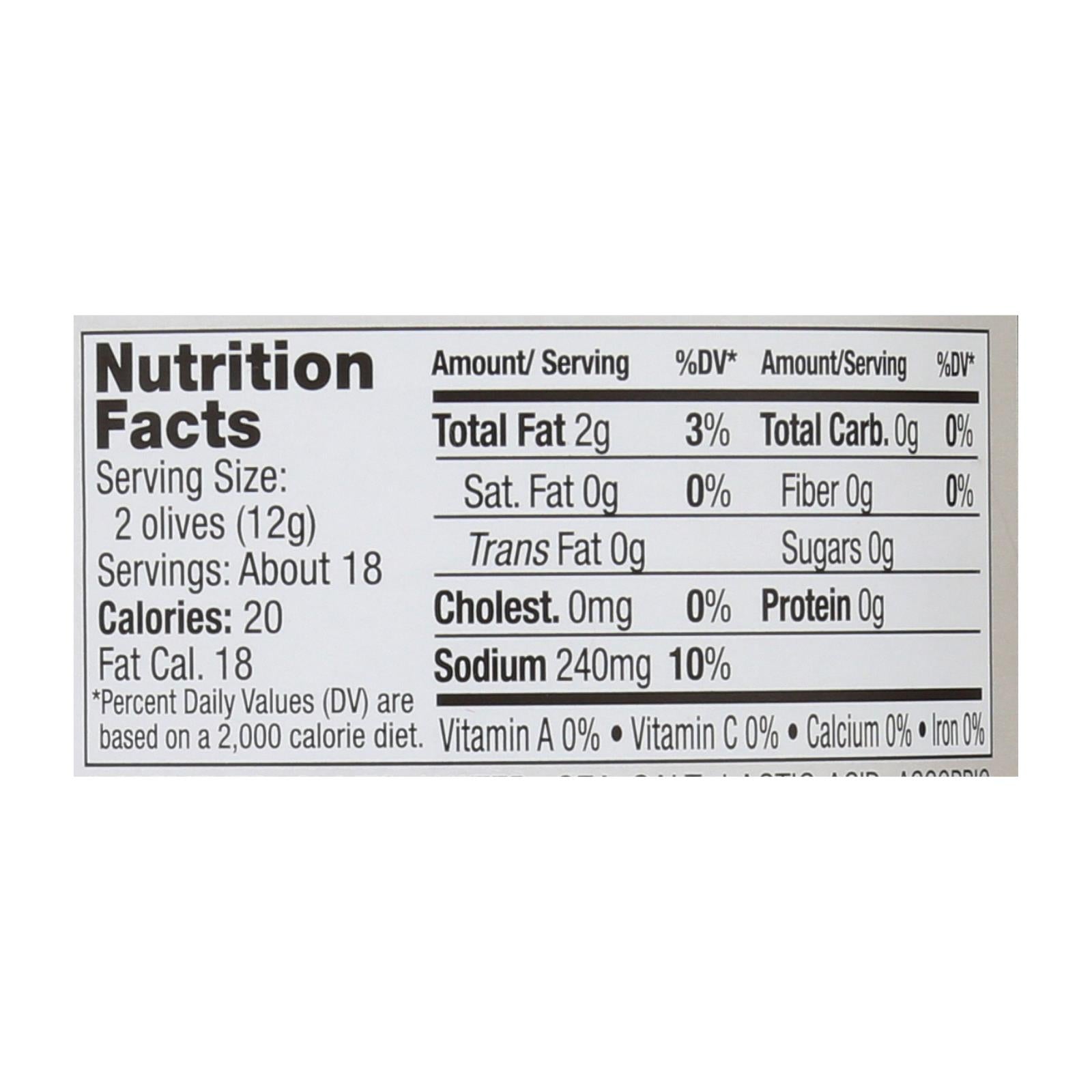 Jeff's Natural Jeff's Natural Castelvetrano Olives - Castelvetrano - Case Of 6 - 7.5 Oz. - GreatEagleInc