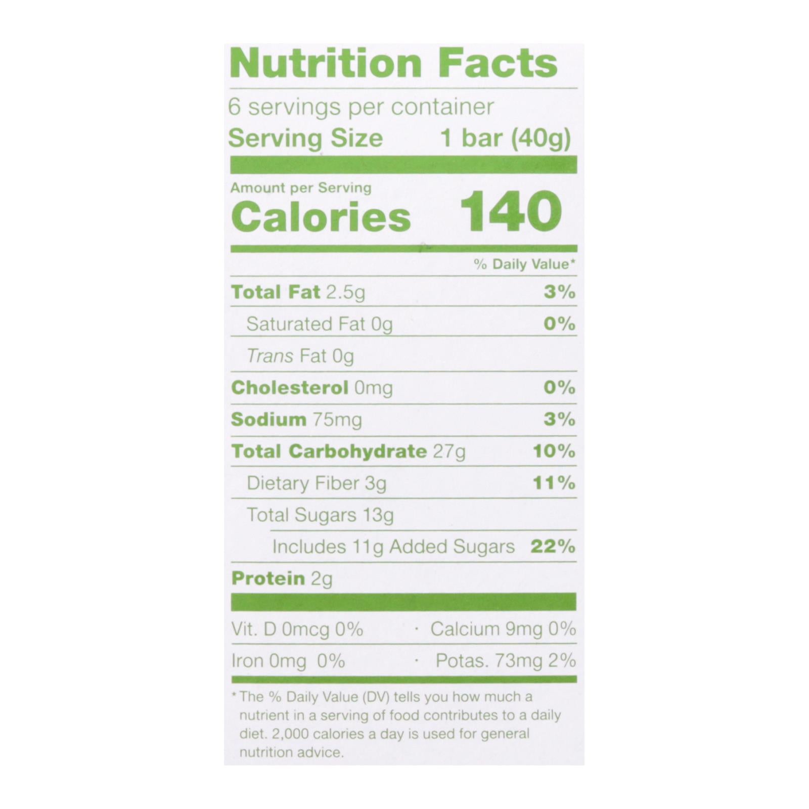 Nature's Bakery - Oatmeal Crumble Apple - Case Of 6 - 8.46 Oz - GreatEagleInc