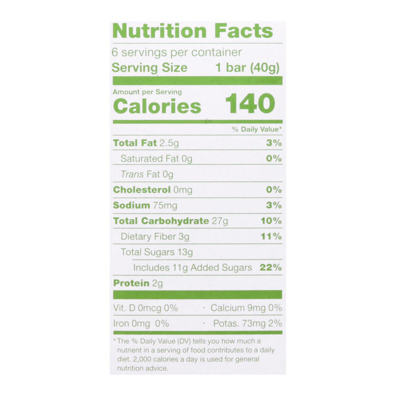 Nature's Bakery - Oatmeal Crumble Apple - Case Of 6 - 8.46 Oz - GreatEagleInc