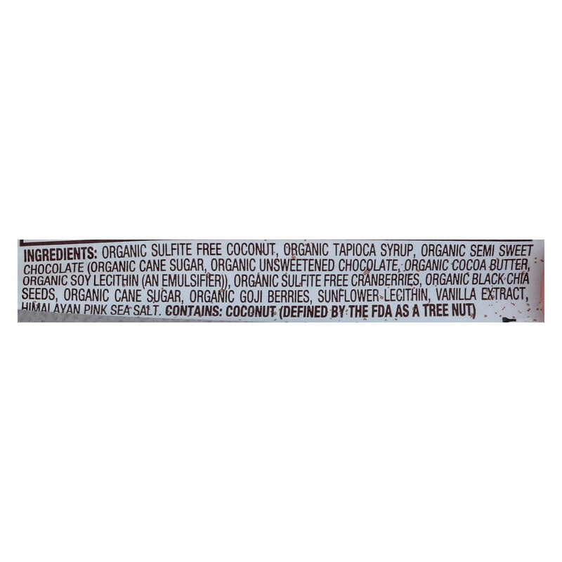 Jennie's Organic Goji Moji Raw Coconut Bar - Case Of 12 - 1.5 Oz. - GreatEagleInc