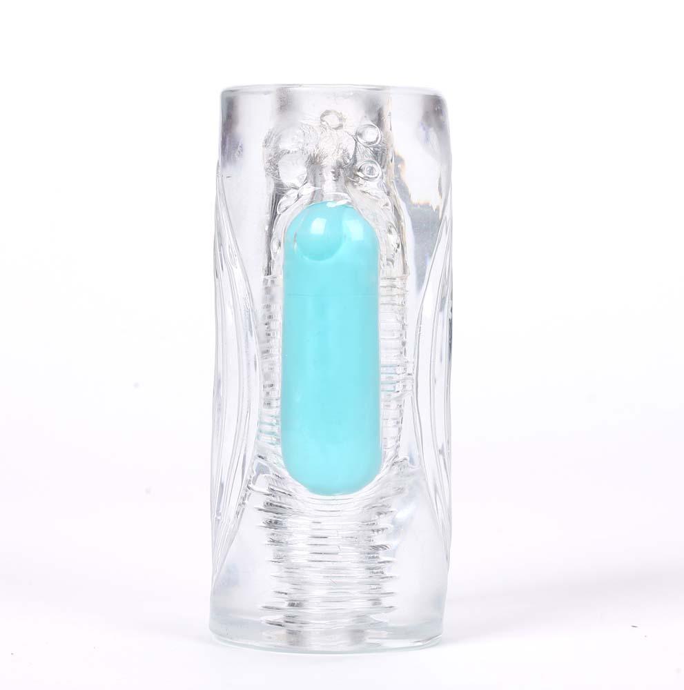 Aster Clear Stroker W/ Rechargeable Bullet - Adult Products