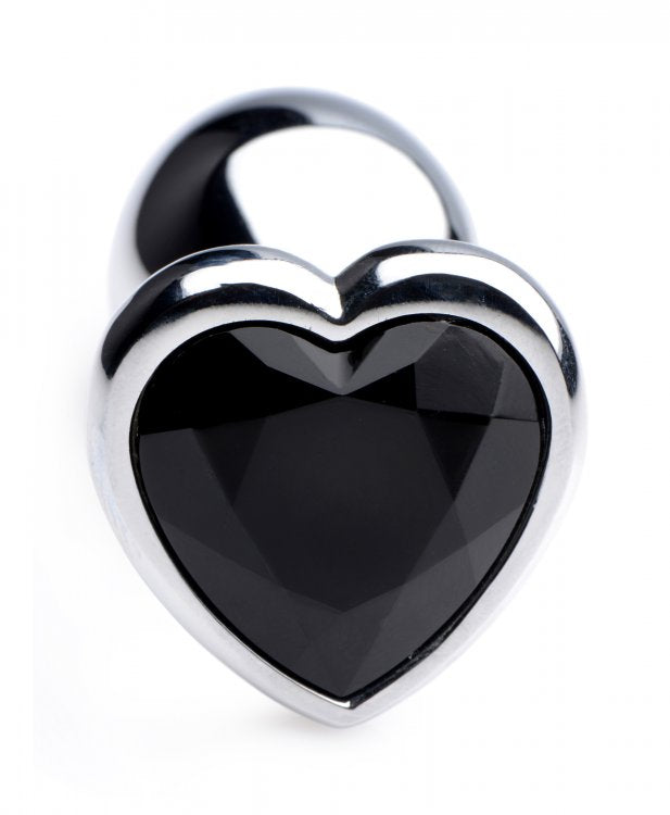 Booty Sparks Black Heart Gem Anal Plug - GreatEagleInc