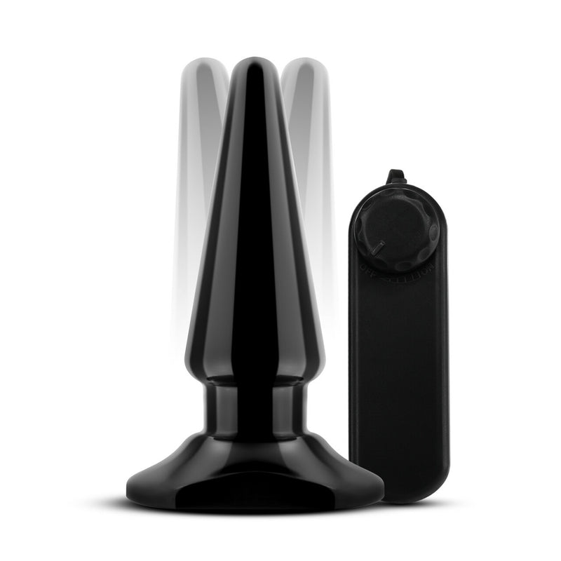 Anal Adventures Basic Vibrating Anal Pleaser Black - GreatEagleInc
