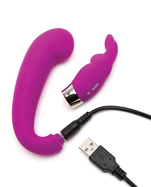 Happy Rabbit G-spot Clitoral Curve Vibrator Purple - GreatEagleInc