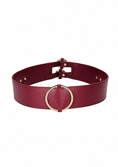 Ouch Halo Waist Belt L/xl Burgundy