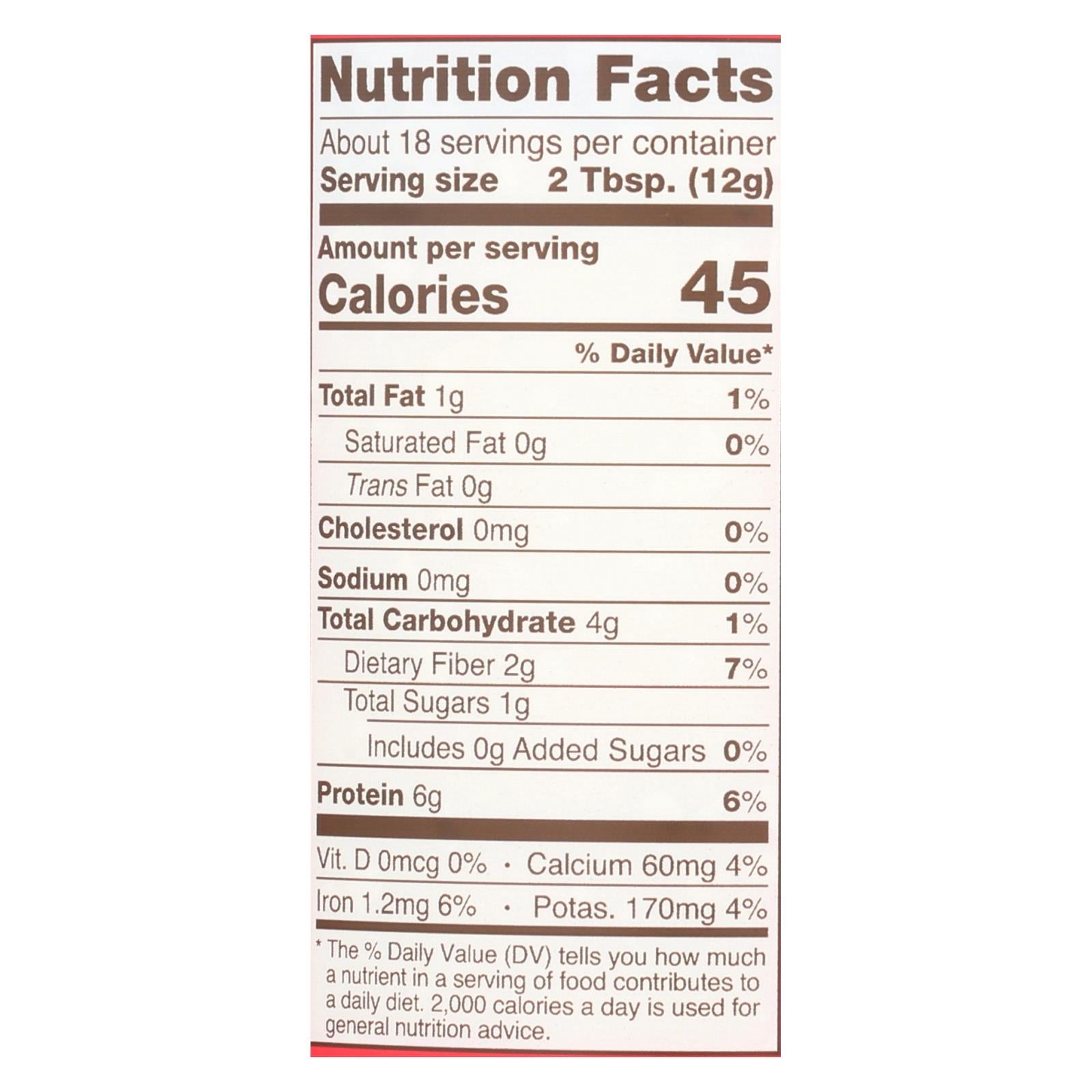 Barney Butter Powdered Almond Butter - Case Of 6 - 8 Oz - GreatEagleInc