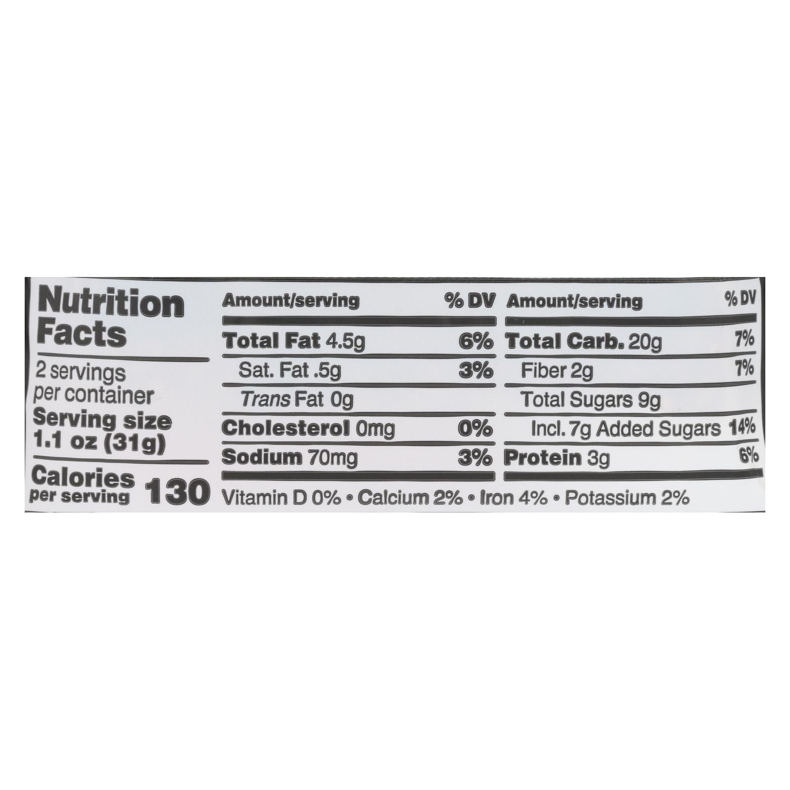 Kate's Real Food - Bar Hndl Dark Chy Almond - Case Of 12 - 2.2 Oz - Home & Garden