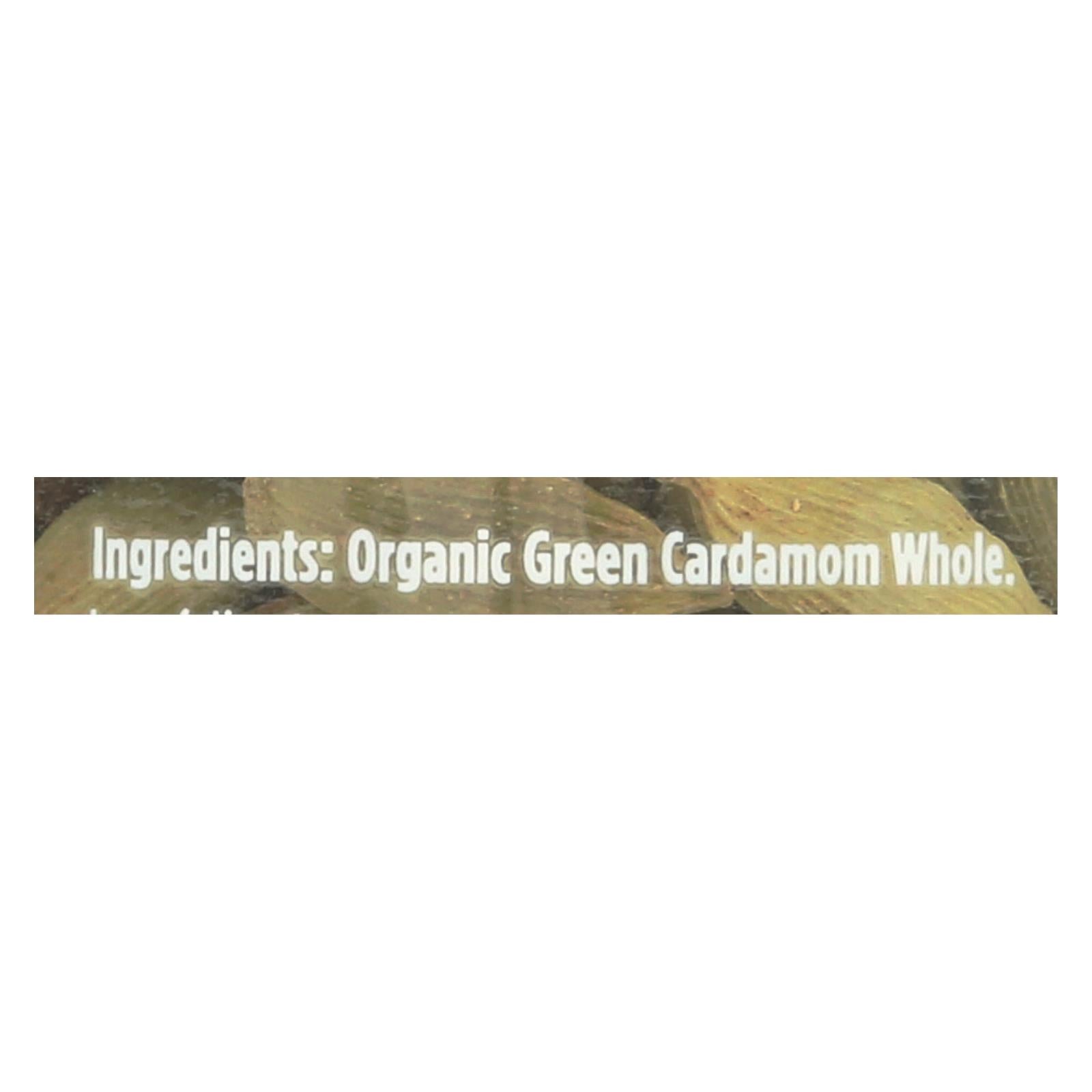 Spicely Organics - Organic Cardamom - Pods Green - Case Of 3 - 1.2 Oz. - GreatEagleInc