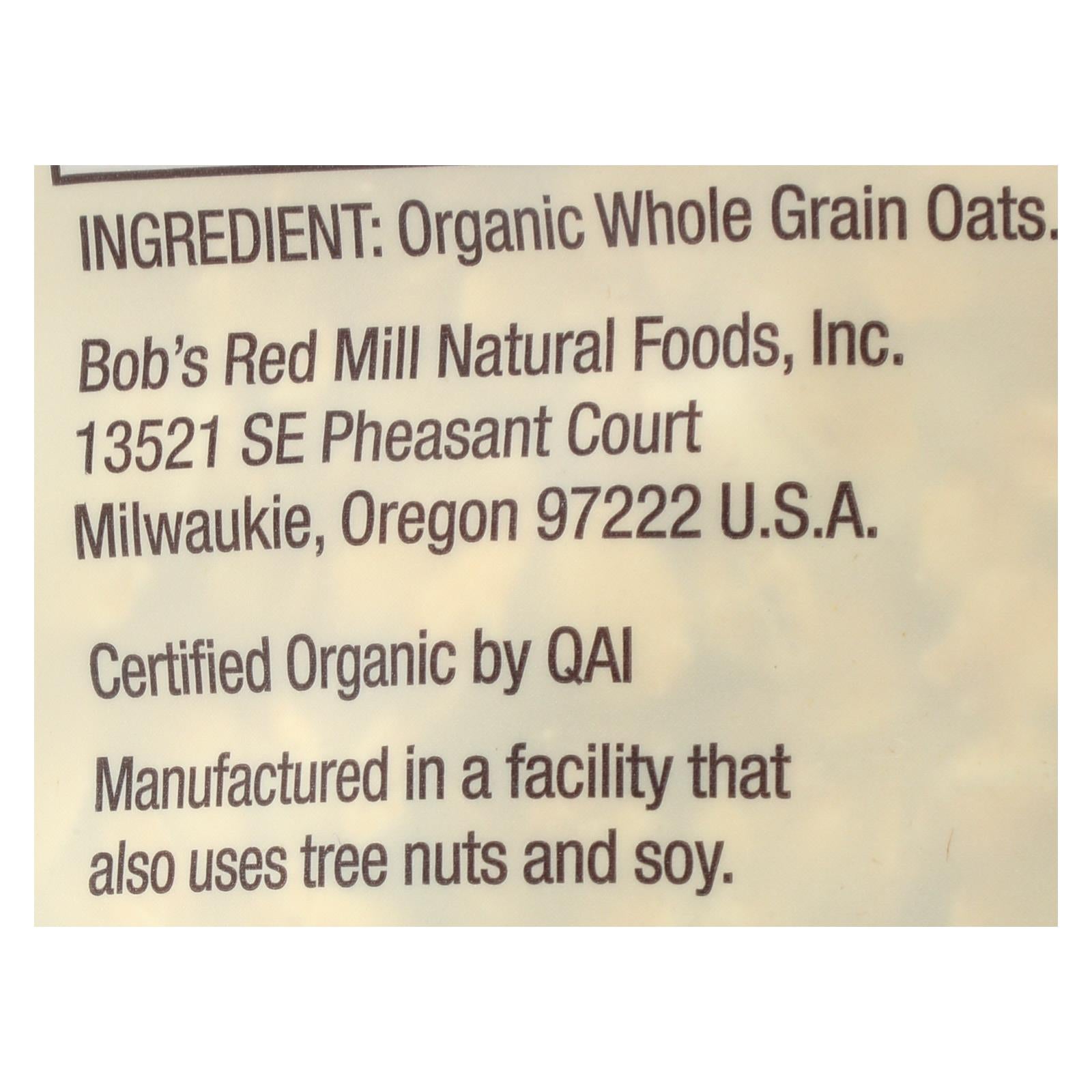 Bob's Red Mill - Organic Old Fashioned Rolled Oats - Gluten Free - Case Of 4-32 Oz - GreatEagleInc