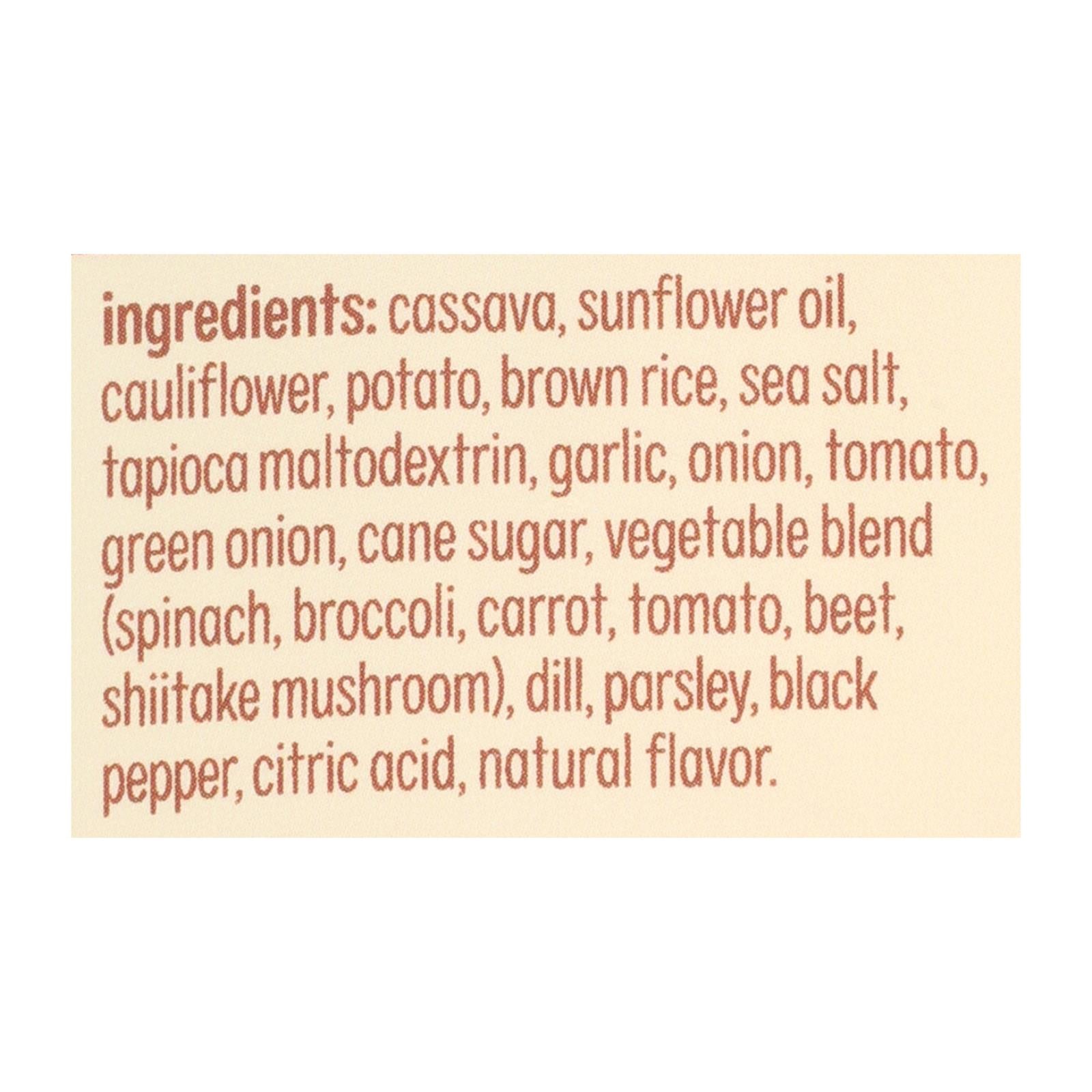 From The Ground Up Sour Cream & Onion Cauliflower Chips - Case Of 12 - 3.5 Oz - GreatEagleInc