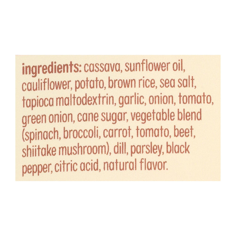 From The Ground Up Sour Cream & Onion Cauliflower Chips - Case Of 12 - 3.5 Oz - GreatEagleInc