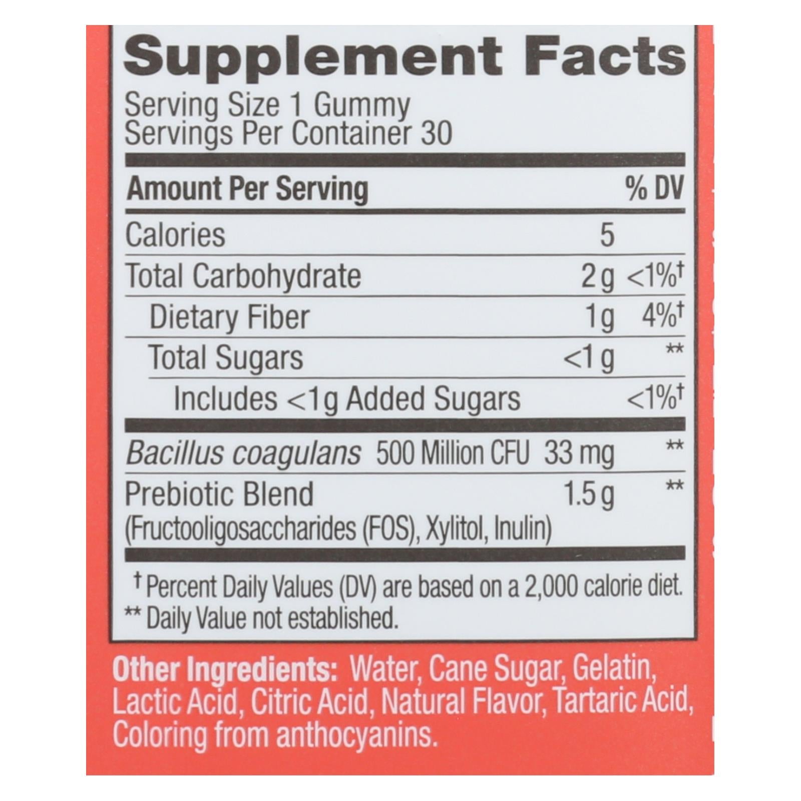 Olly - Pro/prebiotics Peach - 1 Each - 30 Ct - GreatEagleInc