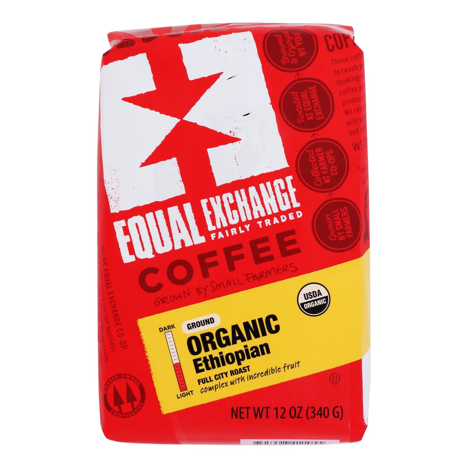 Equal Exchange Organic Drip Coffee - Ethiopian - Case Of 6 - 12 Oz. - GreatEagleInc