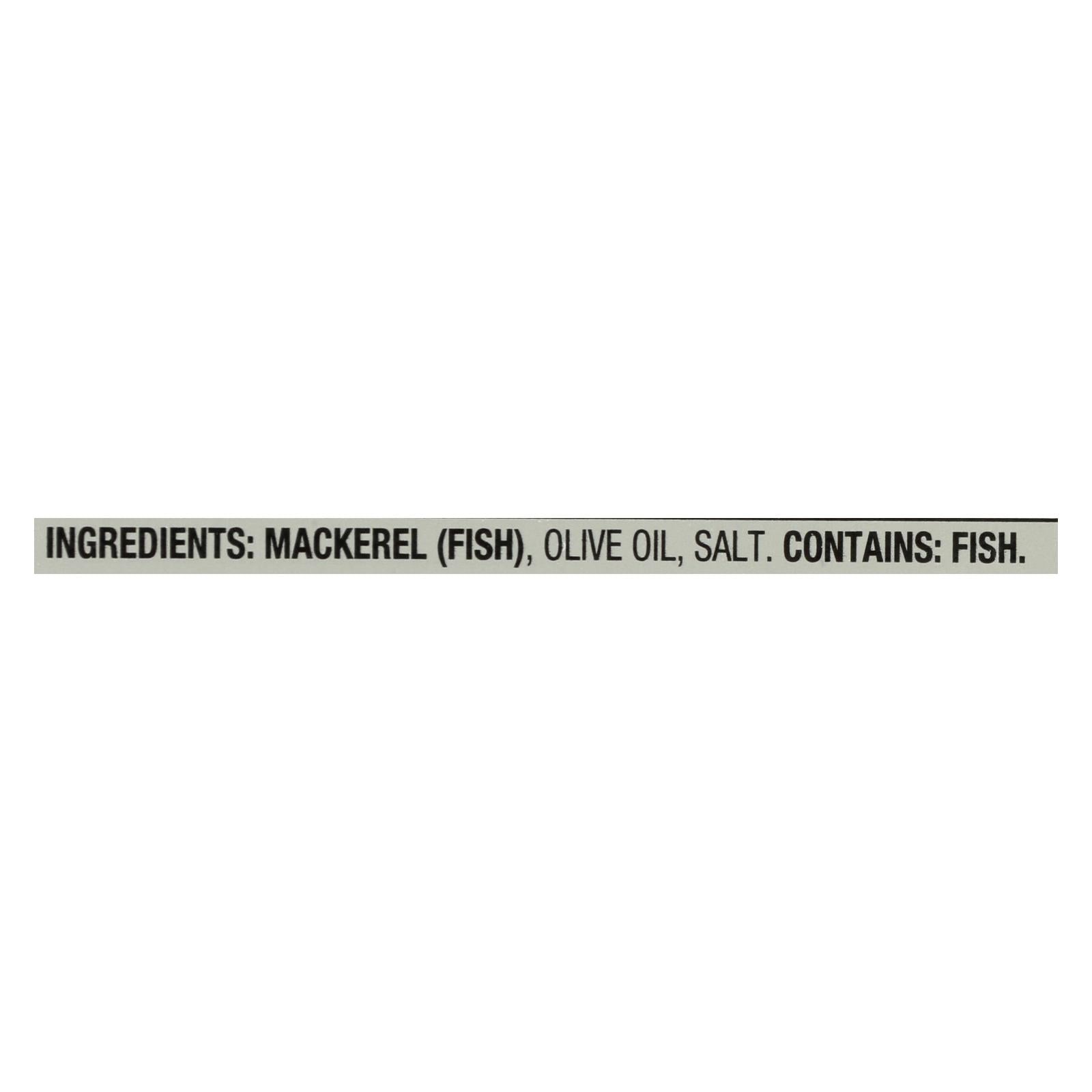 Season Brand Mackerels - Fillets - In Olive Oil - 4.375 Oz - Case Of 12 - GreatEagleInc