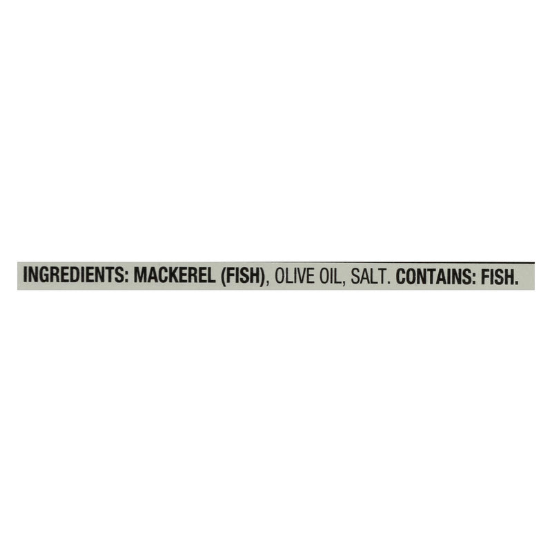 Season Brand Mackerels - Fillets - In Olive Oil - 4.375 Oz - Case Of 12 - GreatEagleInc