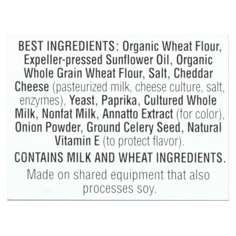 Annie's Homegrown - Cracker  Chedder Sqrs - Case Of 12-7.5 Oz. - GreatEagleInc