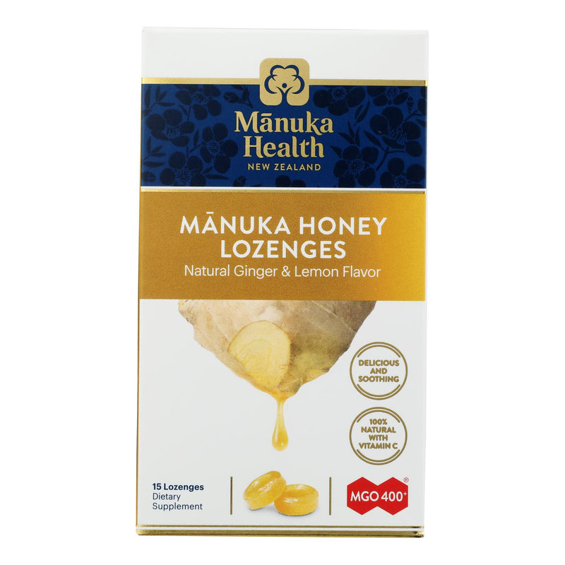 Manuka Health - Loz Honey Mgo 400+lem Ginger - 1 Each 1-15 Ct - GreatEagleInc