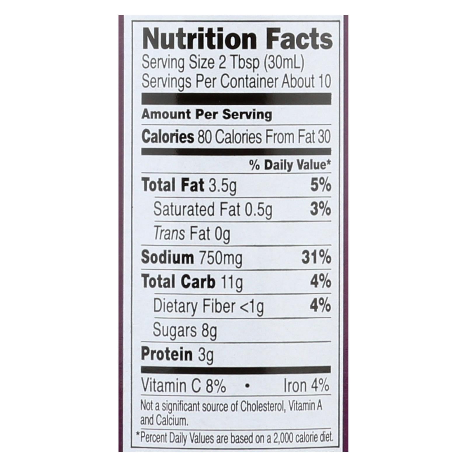 San - J Cooking Sauce - Thai Peanut - Case Of 6 - 10 Fl Oz. - GreatEagleInc