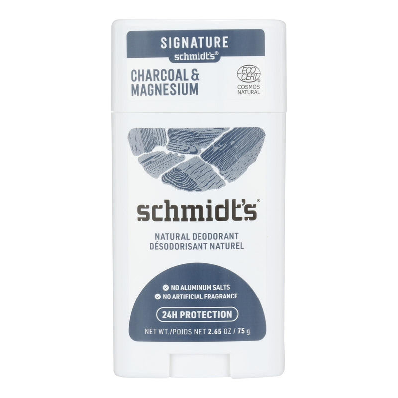 Schmidt's - Deodorant Chrcl&mag Stk - 1 Each - 2.65 Oz - GreatEagleInc