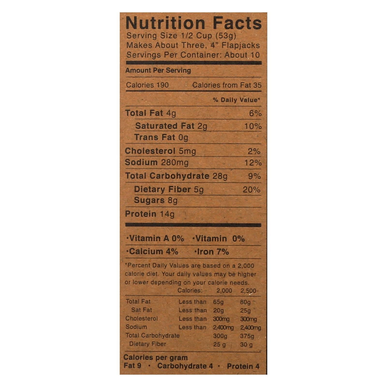 Kodiak Cakes Power Cakes Dark Chocolate Flapjack And Waffle Mix  - Case Of 6 - 18 Oz - GreatEagleInc